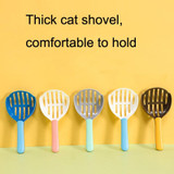 10 PCS Pet Cat Litter Shovel Cat Poop Cleaning Tool(Coffee + Orange)