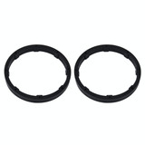 2 PCS 6.5 inch Car Auto ABS  Loudspeaker Base Protection Solid Cover Holder Mat, Inner Diameter: 14.5cm