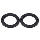 2 PCS 5 inch Car Auto ABS Loudspeaker Base Protection Hollow Cover Holder Mat, Inner Diameter: 12.5cm