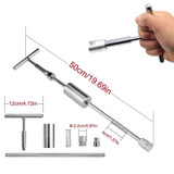 7 in 1 Auto Repair Body Tool Kit PDR Dent Paintless Repair Tools Dent Puller T Bar Slide Hammer Reverse Hammer for Dent