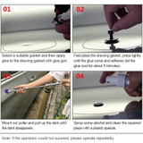 7 in 1 Auto Repair Body Tool Kit PDR Dent Paintless Repair Tools Dent Puller T Bar Slide Hammer Reverse Hammer for Dent