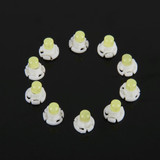 10 PCS 2W T4.2 Wedge Instrument Panel LED Light Dashboard Indicator Lamp Bulb(White Light)