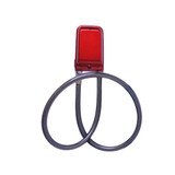 Bicycle Password Alarm IP44 Waterproof Burglar Vibration Alarm(Red)