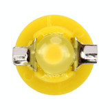 10 PCS 0.4W B8.5 Wedge Instrument Panel COB LED Light Dashboard Gauge Cluster Indicator Lamp Bulb (Amber)