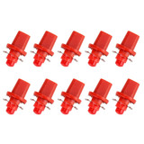 10 PCS 0.4W B8.5 Wedge Instrument Panel COB LED Light Dashboard Gauge Cluster Indicator Lamp Bulb (Red Light)