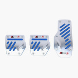 CS-321 3 in 1 Non-Slip Manual Car Truck Pedals Foot Brake Pad Cover Set (Blue)