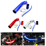 Universal  Air Intakes Short Cold Racing Aluminium Air Intake Pipe Hose with Cone Filter Kit System(Red)