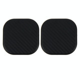 2 PCS Car Vehicle Carbon Fiber Texture Dashboard Anti-slip Pad Mat for Phone / GPS/ MP4/ MP3, Size: 6.5*6.5*0.3cm