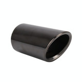 Car Styling Stainless Steel Exhaust Tail Muffler Tip Pipe for VW Volkswagen 1.2T Swept Volume(Black)