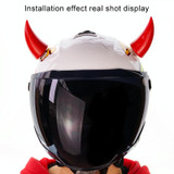 2 PCS Motorcycle Helmet Devil Decoration Motorbike Helmet Suction Cups Horns Decoration Headwear Sucker(Black)