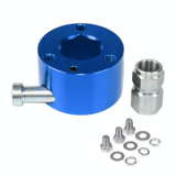 Universal Aluminum Car Steering Wheel Quick Release Disconnect Hub 3/4 inch Shaft Size(Blue)
