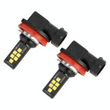 2 PCS H11 DC9-16V / 3.5W / 6000K / 320LM Car Auto Fog Light 12LEDs SMD-ZH3030 Lamps, with Constant Current (White Light)