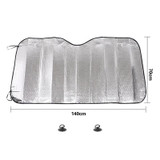 General Purpose Epe Car Sun Visor Before The File, Size: 140cm x 70cm(Silver)