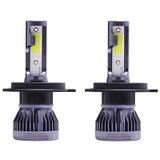 2 PCS H4 DC9-36V / 36W / 3000K / 6000LM IP68 Car / Motorcycle Mini COB LED Headlight Lamps / Fog Light(Gold Light)