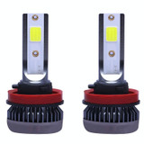 2 PCS H11 DC9-36V / 36W / 8000K / 6000LM IP68 Car / Motorcycle Mini COB LED Headlight Lamps / Fog Light(Ice Blue Light)