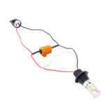 2 PCS T20/7440 10W 1000LM 6000K White + Yellow Light DRL&Turn Light with 20 SMD-5730-LED LampsDC 12-24V