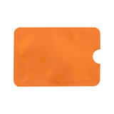 100 PCS Aluminum Foil RFID Blocking Credit Card ID Bank Card Case Card Holder Cover, Size: 9 x 6.3cm (Orange)