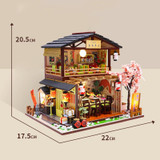 Creative DIY Assembled Model House Japanese Sushi Restaurant Birthday Gift