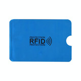 100 PCS Aluminum Foil RFID Blocking Credit Card ID Bank Card Case Card Holder Cover, Size: 9 x 6.3cm (Blue)