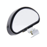 Rear View Blind Spot Mirror Universal Adjustable Wide Angle Auxiliary Mirror(Black)