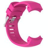 Silicone  Watch Band for SUUNTO Core ALU Black(Rose Red)