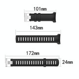 Smart Watch Silicone Watch Band for Suunto D6i(White)