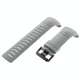 For Sunnto Core Series Square Steel Buckle Silicone TPU Watch Band(Grey)