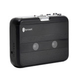 Tonivent TON007B Portable Bluetooth Tape Cassette Player, Support FM / Bluetooth Input and Output(Black)