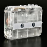 Tonivent TON007T Portable Bluetooth Tape Cassette Player, Support FM / Bluetooth Input and Output(Transparent)