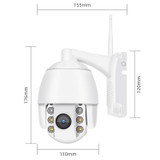 QX2 4G (US Version) 1080P HD 360 Degrees Panoramic Day and Night Full-color IP66 Waterproof Smart Camera, Support Motion Detection / Two-way Voice / TF Card, AU Plug