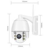 QX2 1080P HD 360 Degrees Panoramic WiFi Day and Night Full-color IP66 Waterproof Smart Camera, Support Motion Detection / Two-way Voice / TF Card, UK Plug