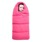 Baby Sleeping Bag Thickened Warm Newborn Quilt, Size:90cm, for 1-2 Years Old (Red)