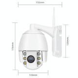 QX2 1080P HD 360 Degrees Panoramic WiFi Day and Night Full-color IP66 Waterproof Smart Camera, Support Motion Detection / Two-way Voice / TF Card, AU Plug