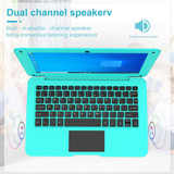 A133 10.1 inch Laptop, 2GB+64GB, Android 12,  Allwinner A133 Quad Core CPU 1.6Ghz, Support Bluetooth & WiFi, EU Plug(Blue)