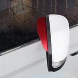 Car Rear View Mirror Rain Eyebrow Cover Catering Mirror Aluminum Alloy Rain Shield(Aluminum Alloy Red)