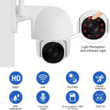 Tuya QX45 1080P Full HD IP65 Waterproof 2.4G Wireless IP Camera, Support Amazon Alexa & Google Home & Motion Detection & Two-way Audio & Night Vision & TF Card, EU Plug