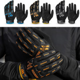 WEST BIKING YP0211208 Riding Gloves Motorcycle Bike Long Finger Non-Slip Touch Screen Gloves, Size: M(Black Orange)