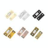 10 PCS Punch-Free Invisible Cabinet Door Magnetic Suction Launcher Door Suction Double Magnet Sliding Door Suction(Yellow Bronze)