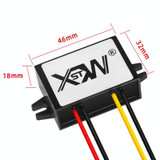 XWST DC 12/24V To 5V Converter Step-Down Vehicle Power Module, Specification: 12/24V To 5V 10A Medium Rubber Shell