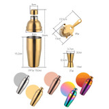 Stainless Steel Shaker Cocktail Shaker Set Hand Shaker Cup Fancy Shaker True Color Set