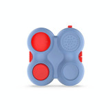 Decompression Handle Fidget Cube Dice Decompression Finger Sports Toy(Four-page Handle - Gray Red)