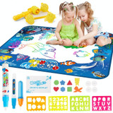 6614 Children Water Drawing Canvas Magic Graffiti Mat, Size: 100 x 80cm New Version