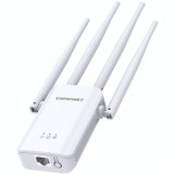 Comfast CF-WR304S 300M 4 Antenna Wireless Repeater High-Power Through-Wall WIFI Signal Amplifier, Specification:US Plug