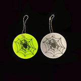 10 PCS Spider Web Type Reflective Waterproof Pendant For Night Riding Student Schoolbag Pendant Random Colour Delivery