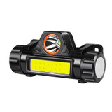 2 PCS 101 USB Rechargeable Headlight Glare Flashlight Magnet Camping Light Outdoor Fishing Light( Headlight + USB Cable)