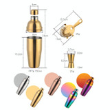 Stainless Steel Shaker Cocktail Shaker Set Hand Shaker Cup Fancy Shaker Magic Colorful Shaker