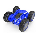Stunt Deformation High-Speed Electric Remote Control Car Double-Sided Off-Road Tumbling And Twisting Toy Car(Blue)