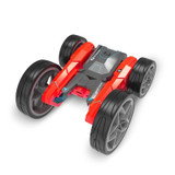 Stunt High-Speed Deformation Electric Remote Control Car Children Double-Sided Rolling Toy Off-Road Vehicle(Red)