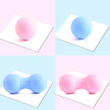 Fascia Ball Muscle Relaxation Yoga Ball Back Massage Silicone Ball, Specification: Basketball Pink Peanut Ball