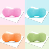 Fascia Ball Muscle Relaxation Yoga Ball Back Massage Silicone Ball, Specification: Flat Pink Peanut Ball